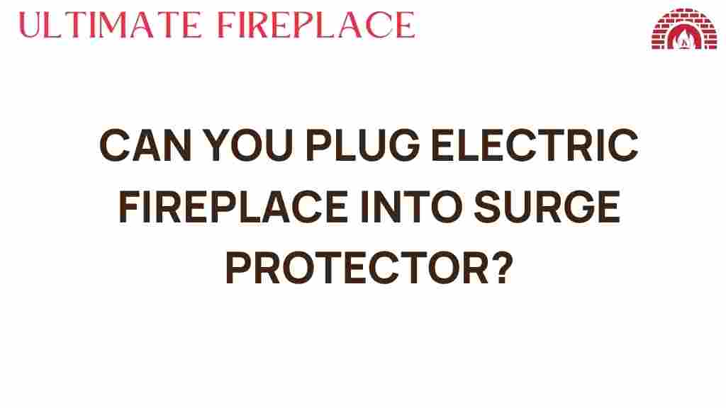 can-you-plug-electric-fireplace-into-surge-protector