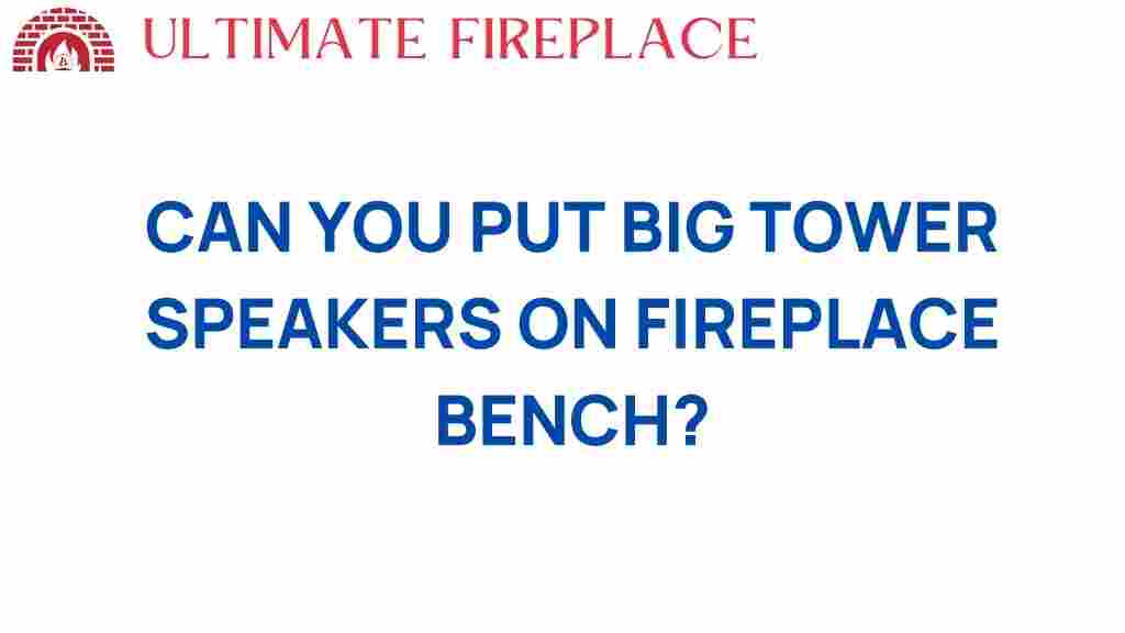 can-you-put-big-tower-speakers-on-fireplace-bench