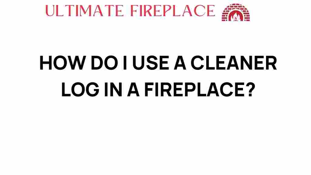 cleaner-log-fireplace-usage
