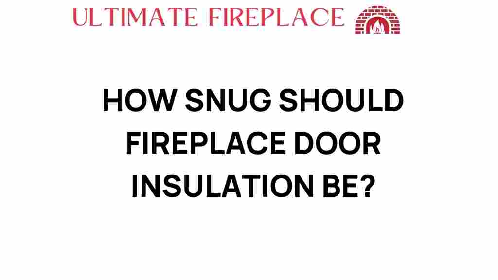 how-snug-should-fireplace-door-insulation-be