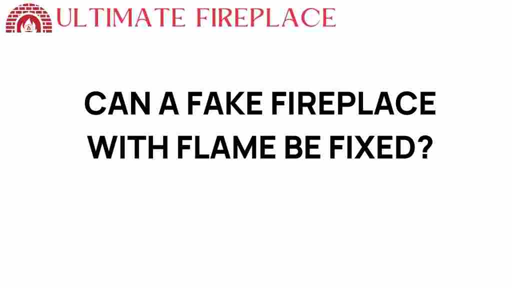 can-a-fake-fireplace-with-flame-be-fixed