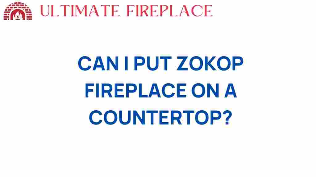 can-i-put-zokop-fireplace-on-countertop