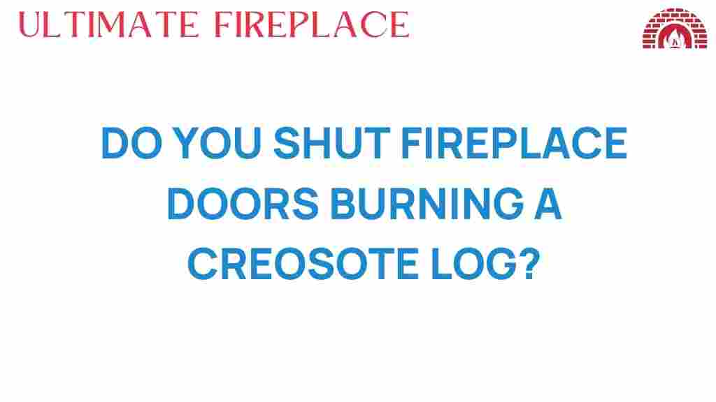 do-you-shut-fireplace-doors-burning-creosote-log