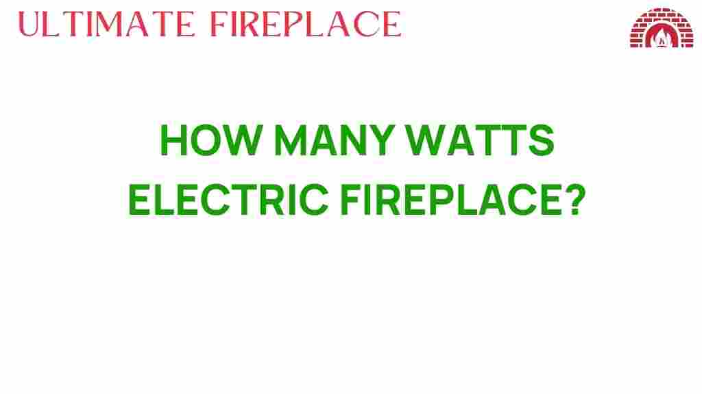 how-many-watts-electric-fireplace