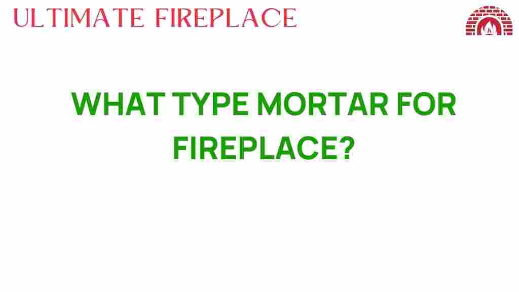 what-type-mortar-for-fireplace